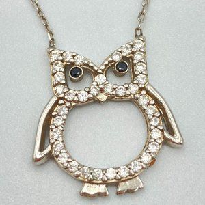 Sterling Silver Owl Necklace
